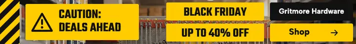 Gritmore Hardware Black Friday leaderboard template