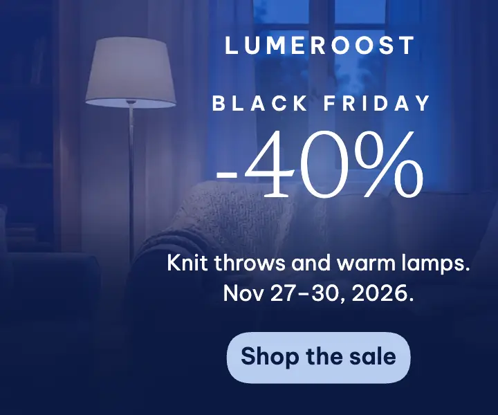 Lumeroost Black Friday cozy home ad template