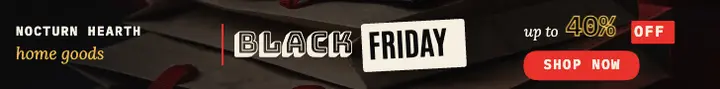 Black Friday home goods leaderboard, type collage template