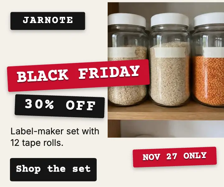 Jarnote Black Friday label set ad template
