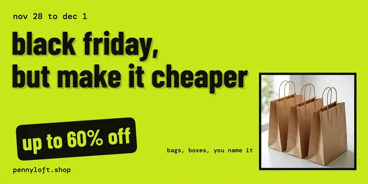 Black Friday lime lowercase sale post template