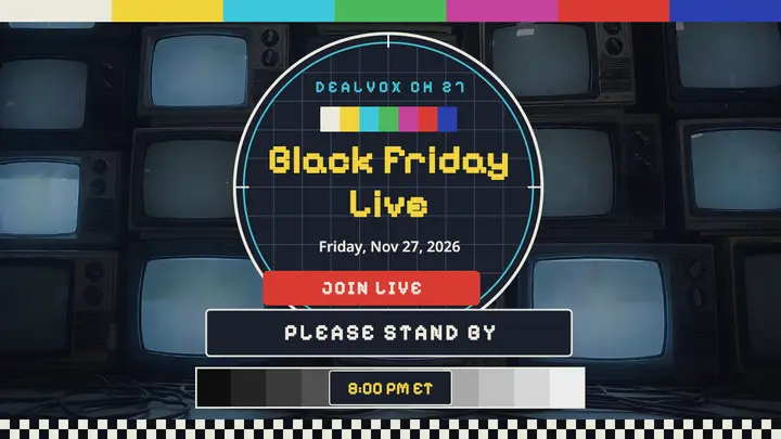 Dealvox Black Friday live test card thumbnail template