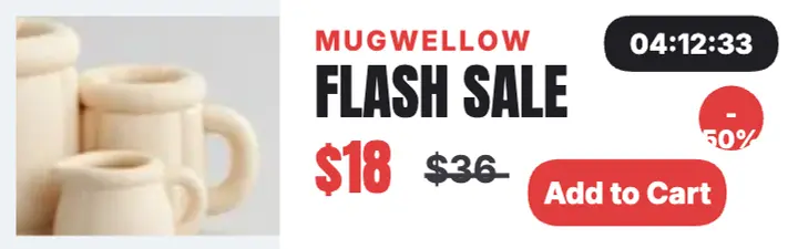 Mugwellow Black Friday mug flash banner template