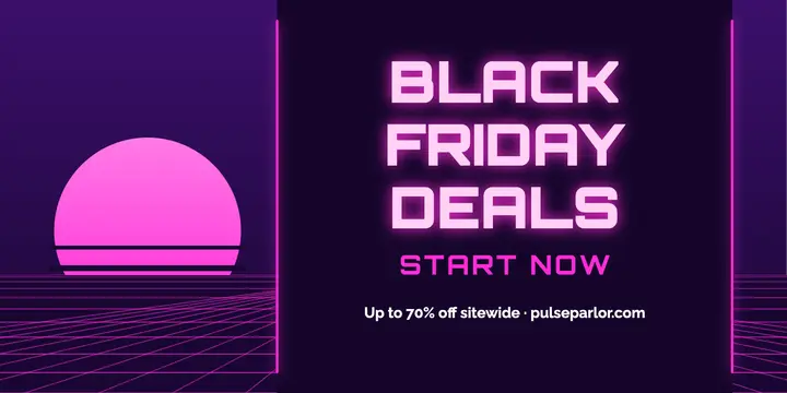 Neon pink Black Friday deals X post template