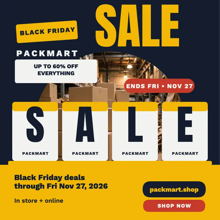 Packmart Black Friday shelf word post template