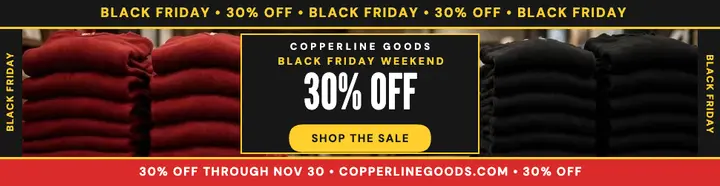 Copperline Goods Black Friday perimeter billboard template