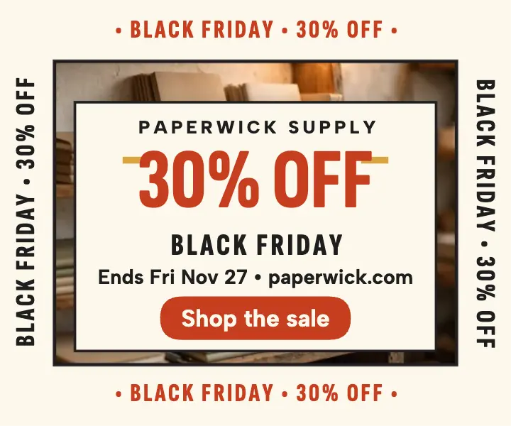 Paperwick Black Friday perimeter frame ad template