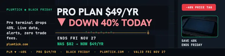 Plumtick Black Friday price drop banner: black friday sale banner template