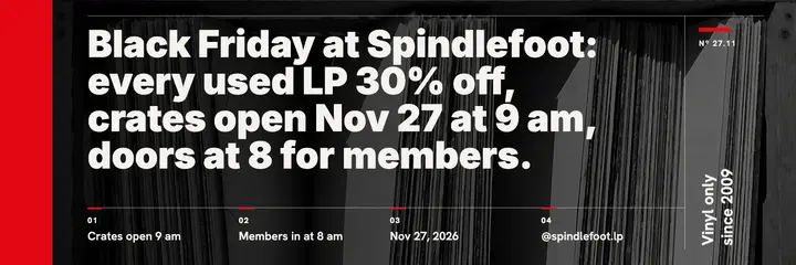 Spindlefoot Records Black Friday header, Swiss grid: black friday header template