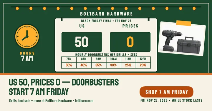 Boltbarn Hardware Black Friday scoreboard post template