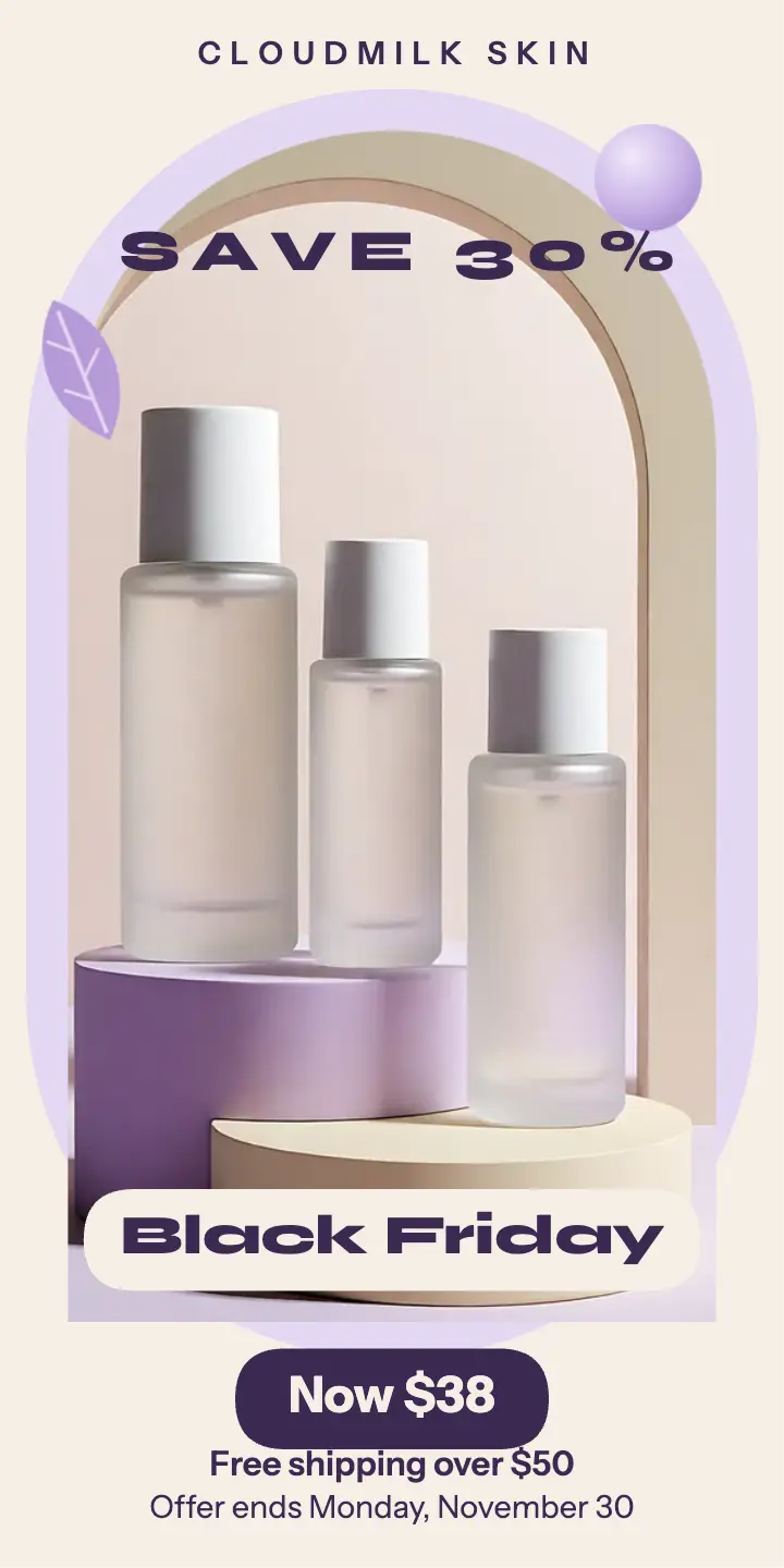 Black Friday skincare ad template