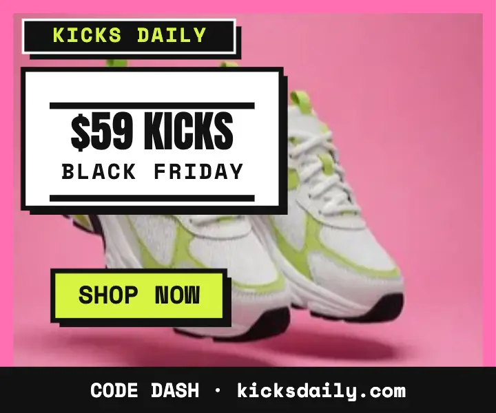 Kicks Daily Black Friday sneaker ad template