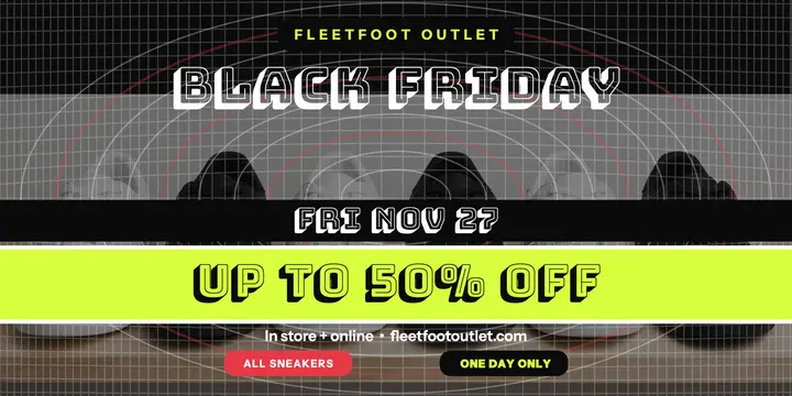 Fleetfoot Black Friday sneaker sale post template