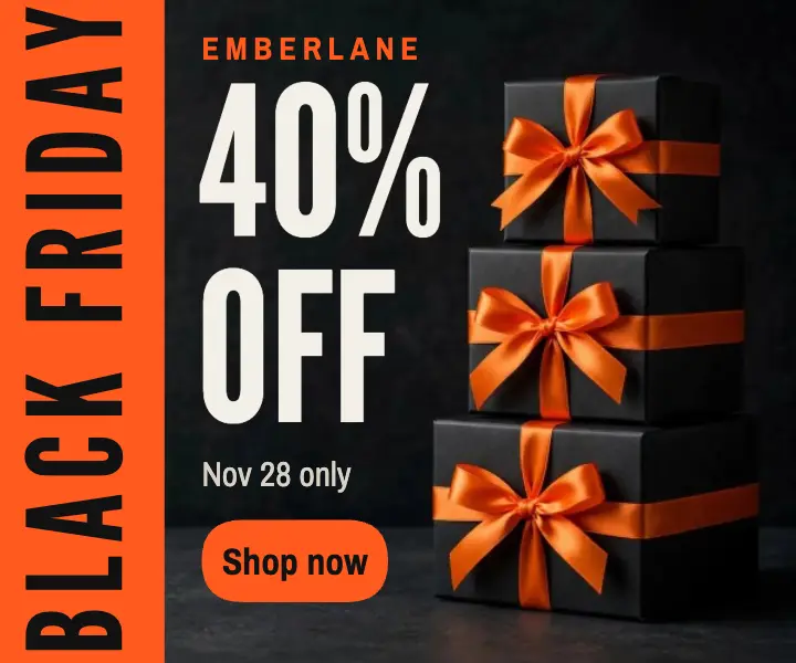 Emberlane Black Friday spine ad template