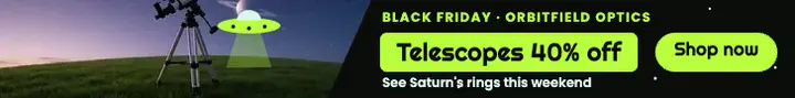 Black Friday telescope sale leaderboard, alien-core template