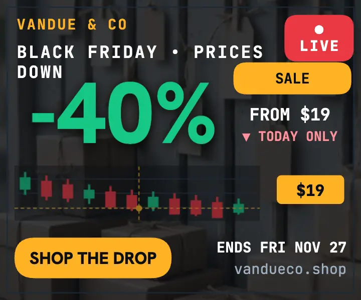 Vandue Black Friday ticker price drop ad template