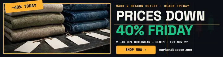 Mark and Beacon Black Friday ticker billboard template