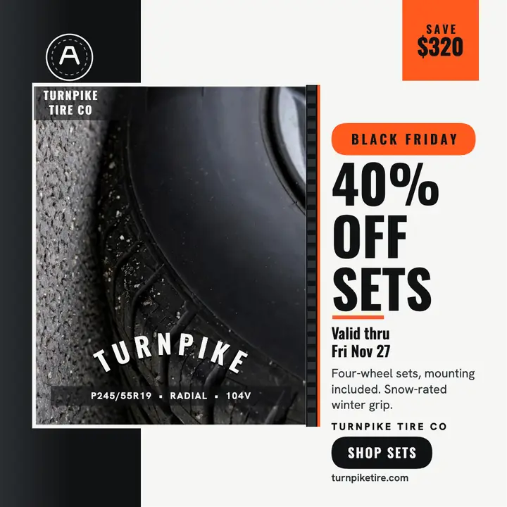 Turnpike Tire Black Friday sale template