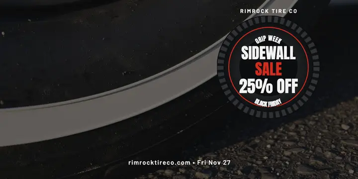 Rimrock Tire Grip Week sidewall sale post template
