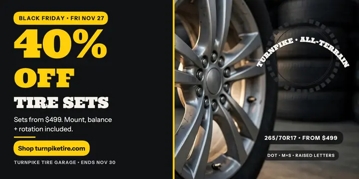 Turnpike Black Friday tire sale post template