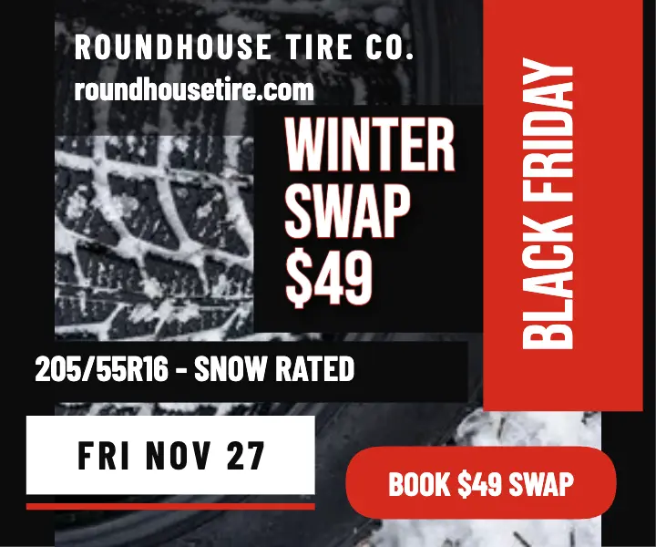 Roundhouse Tire winter swap Black Friday ad template