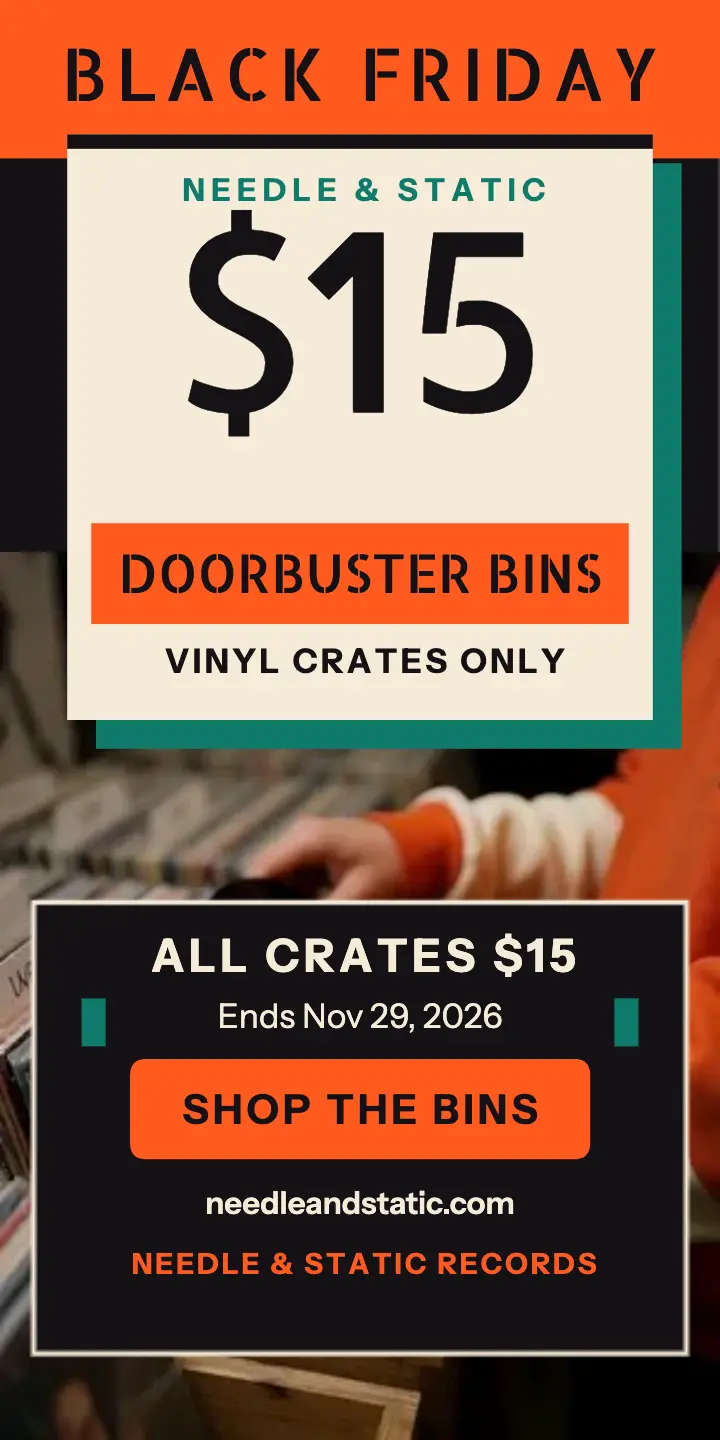 Needle and Static Black Friday vinyl doorbuster ad template