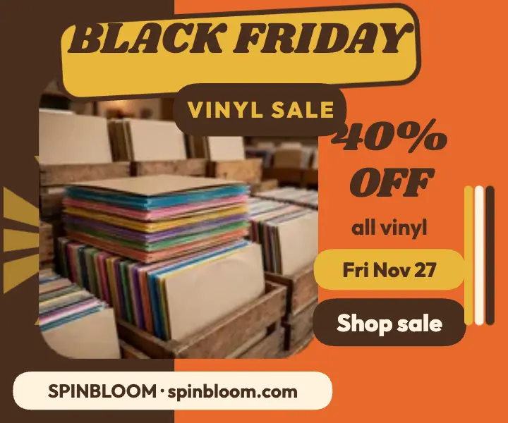 Spinbloom Black Friday vinyl sale ad template