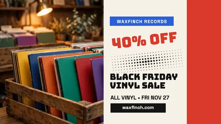 Waxfinch Records Black Friday vinyl sale thumbnail template