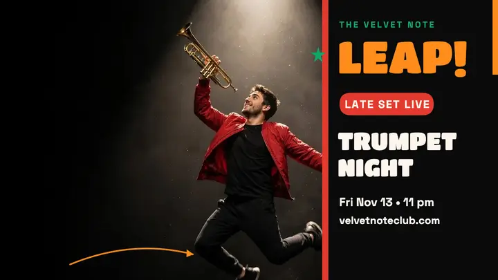 Velvet Note trumpet leap thumbnail template