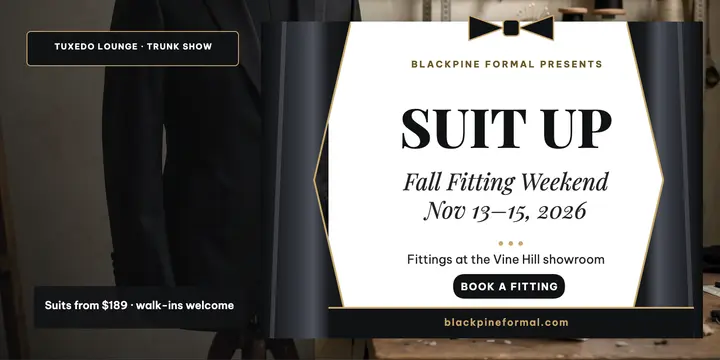 Blackpine Formal fitting weekend post template