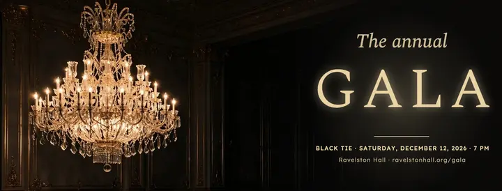 Black and champagne black-tie gala cover template