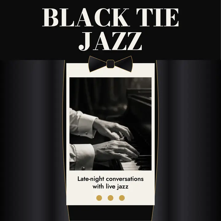 Black Tie Jazz podcast cover template