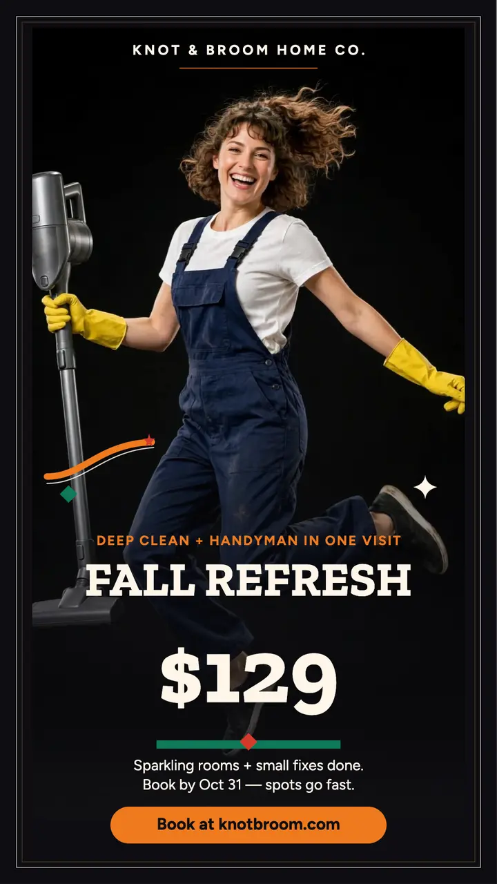 Knot and Broom fall refresh story template