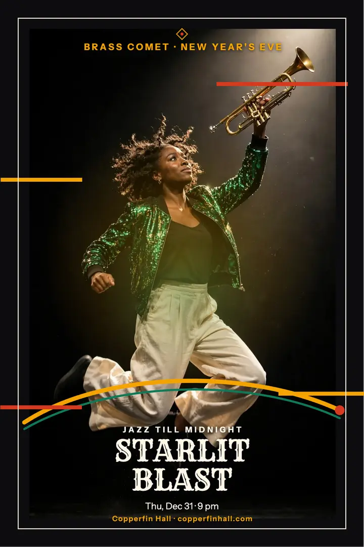Brass Comet Starlit Blast eve poster template