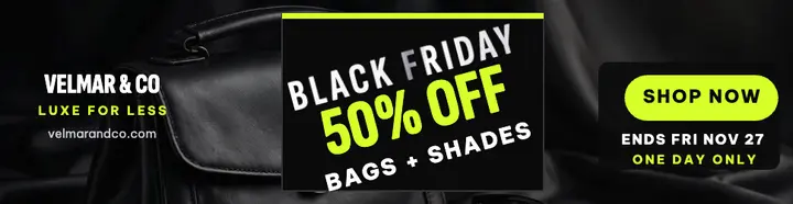 Velmar Black Friday handbag billboard template