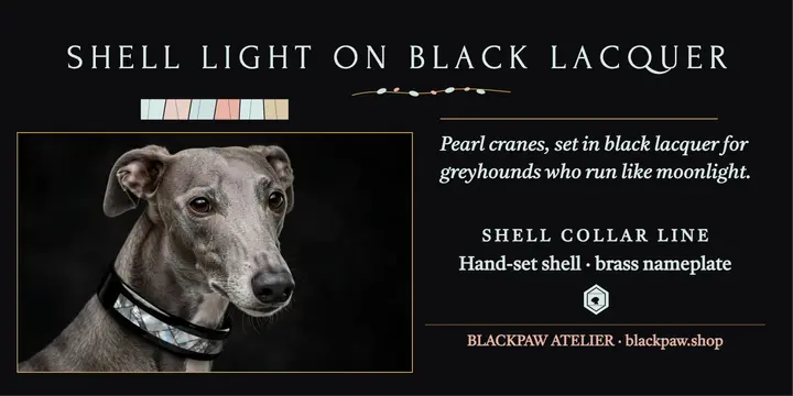 Blackpaw shell collar greyhound post template