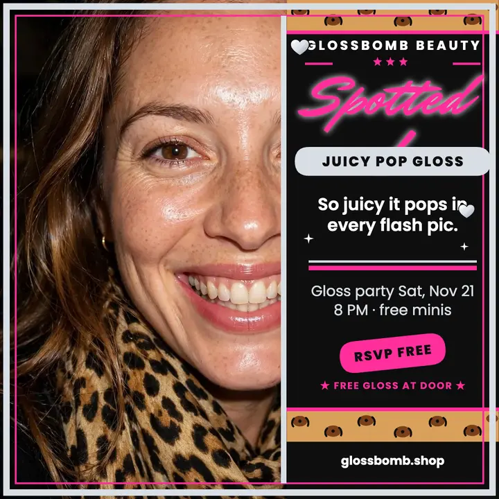 Glossbomb Spotted gloss party ad template