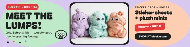 Blobkin lumpy monster drop banner template