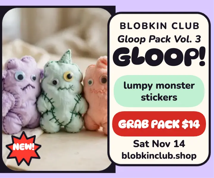 Blobkin Club Gloop Pack stickers ad template