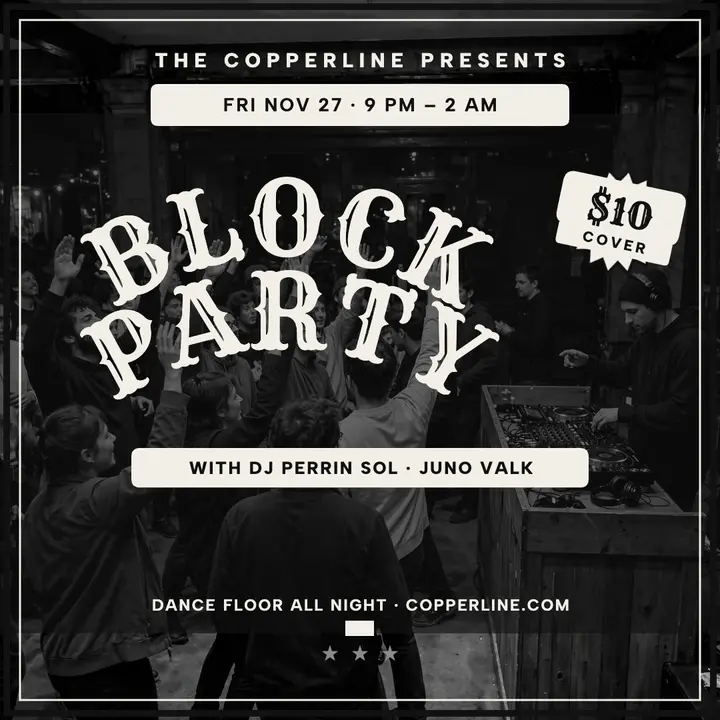 Copperline block party DJ flyer template