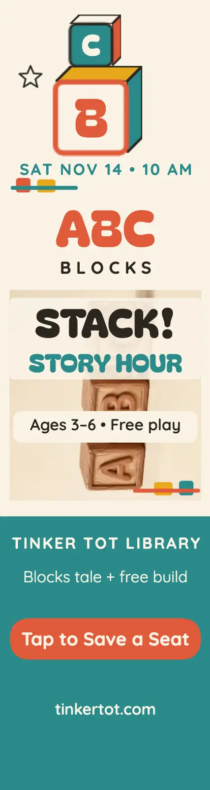 Tinker Tot blocks story hour skyscraper template