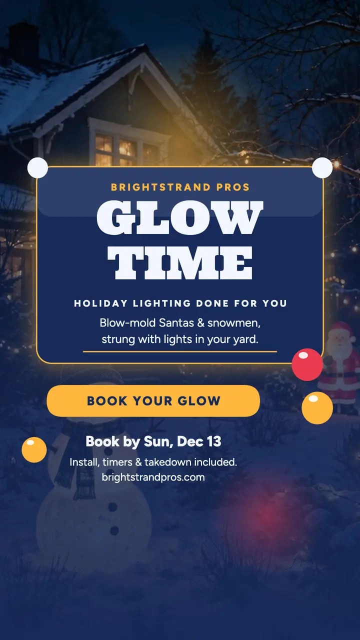 Brightstrand holiday lights story template