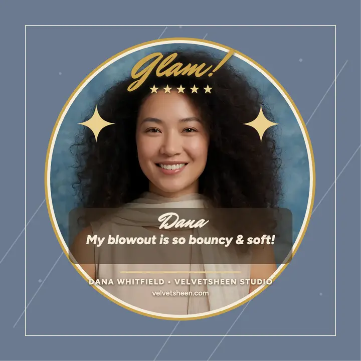 Velvetsheen blowout spotlight glamour post template