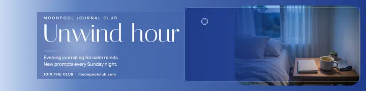 Moonpool Journal Club blue hour banner template