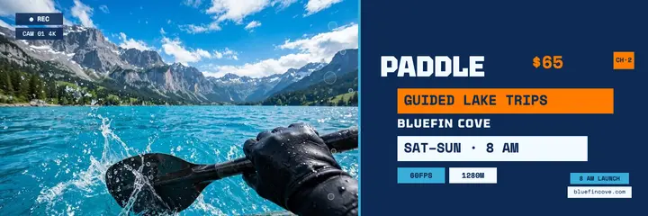 Bluefin Cove kayak tours POV header template