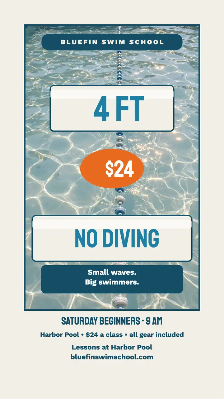 Bluefin swim lesson schedule story template
