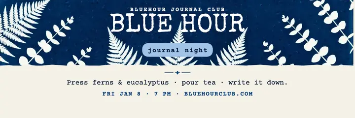 Bluehour journal night header template