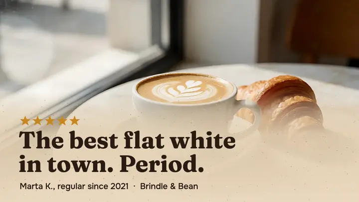 Brindle & Bean review template