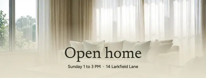Larkfield open home template