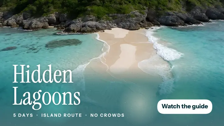 Hidden Lagoons travel thumbnail template